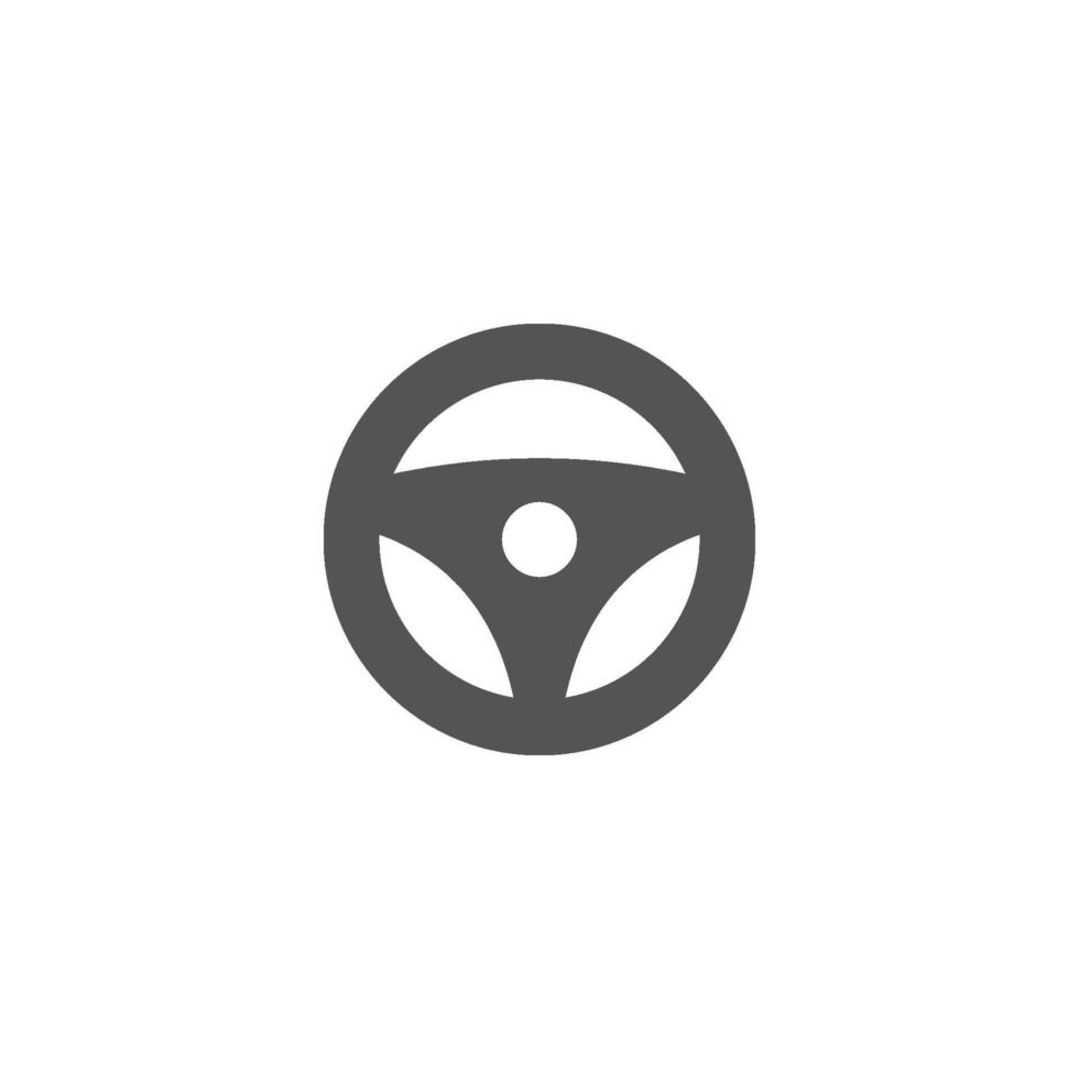 Car steering wheel vector illustration icon