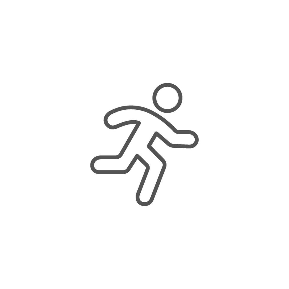 Man fast run icon, rush icon. Vector illustration on white background eps 10