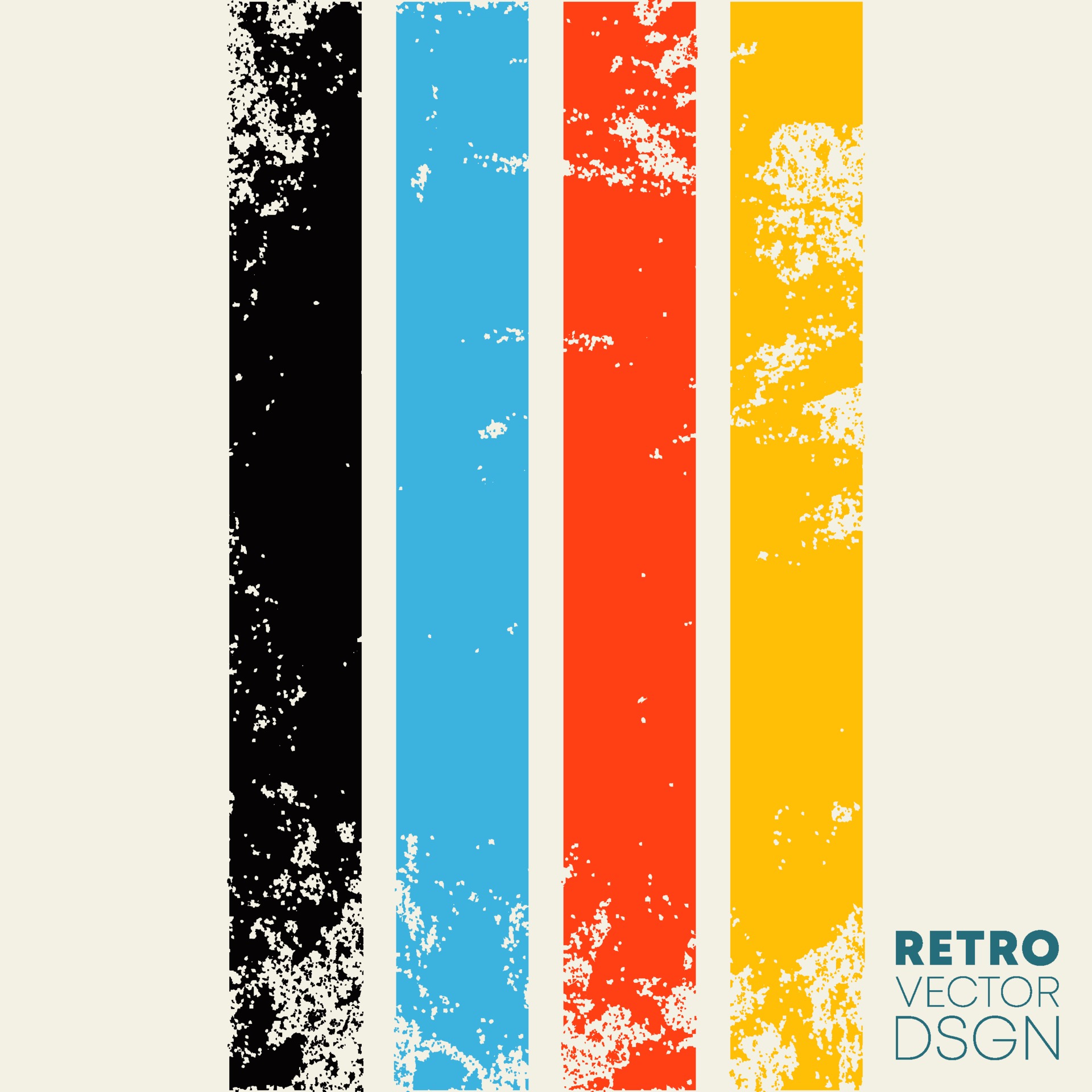 Download Vintage Grunge Texture Background With Retro Color Stripes Vector Illustration 1977021 Vector Art At Vecteezy