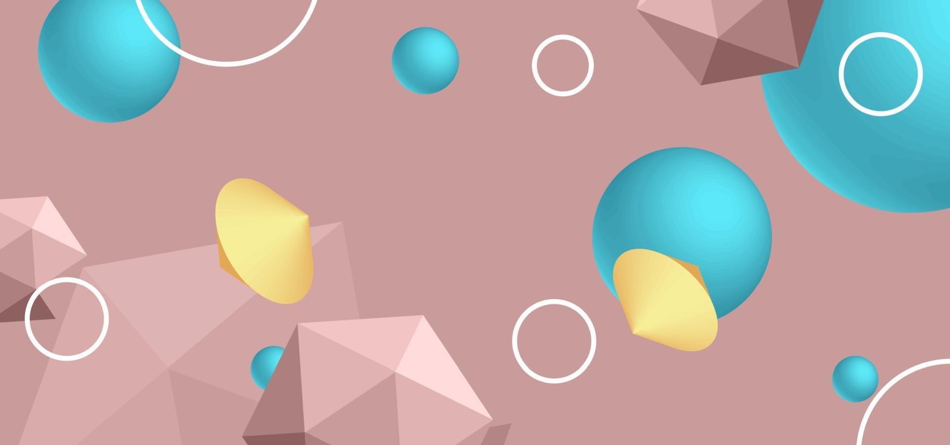 Vector abstract background with geometric shapes.