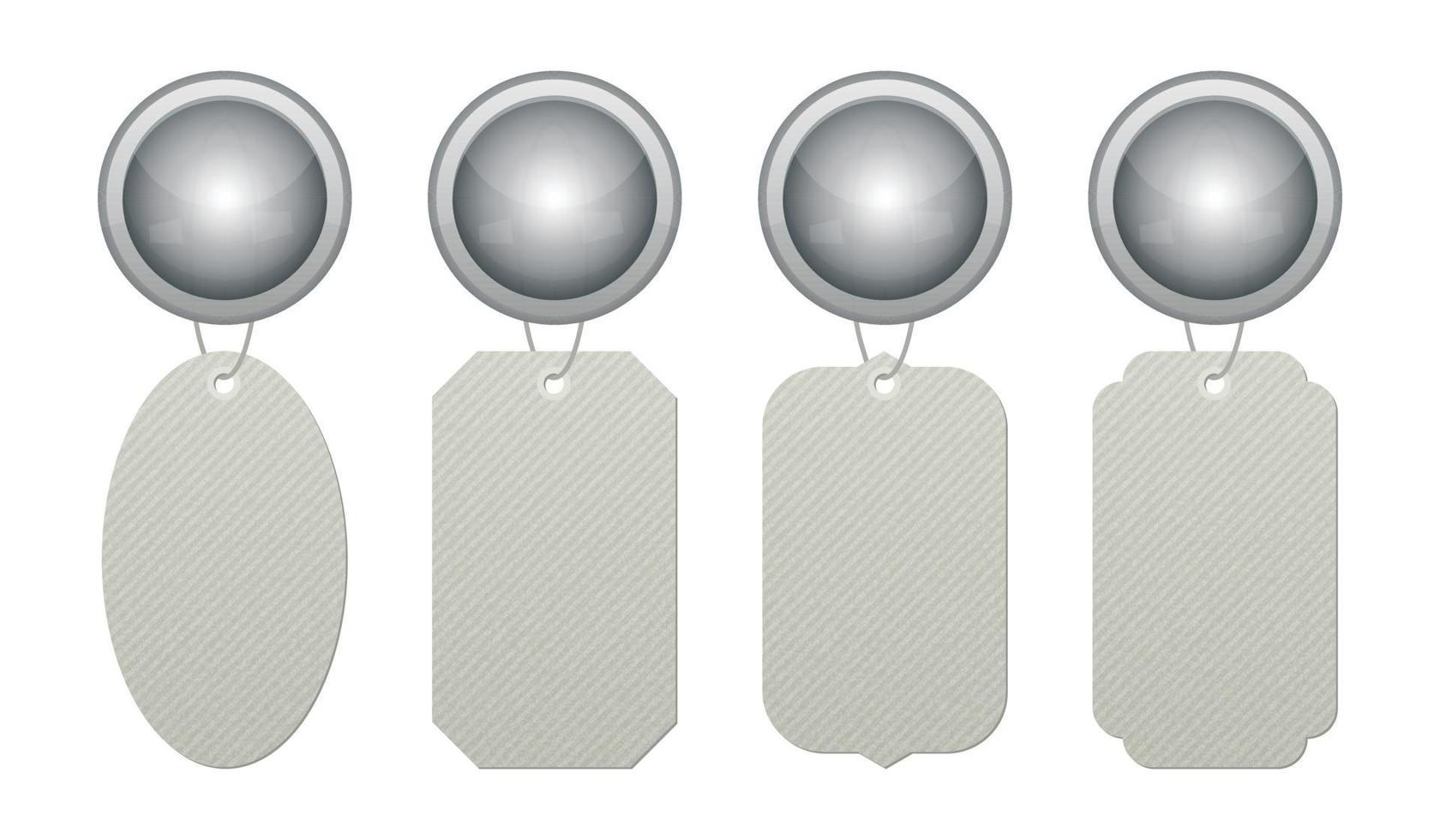 Room door hanger set vector illustration