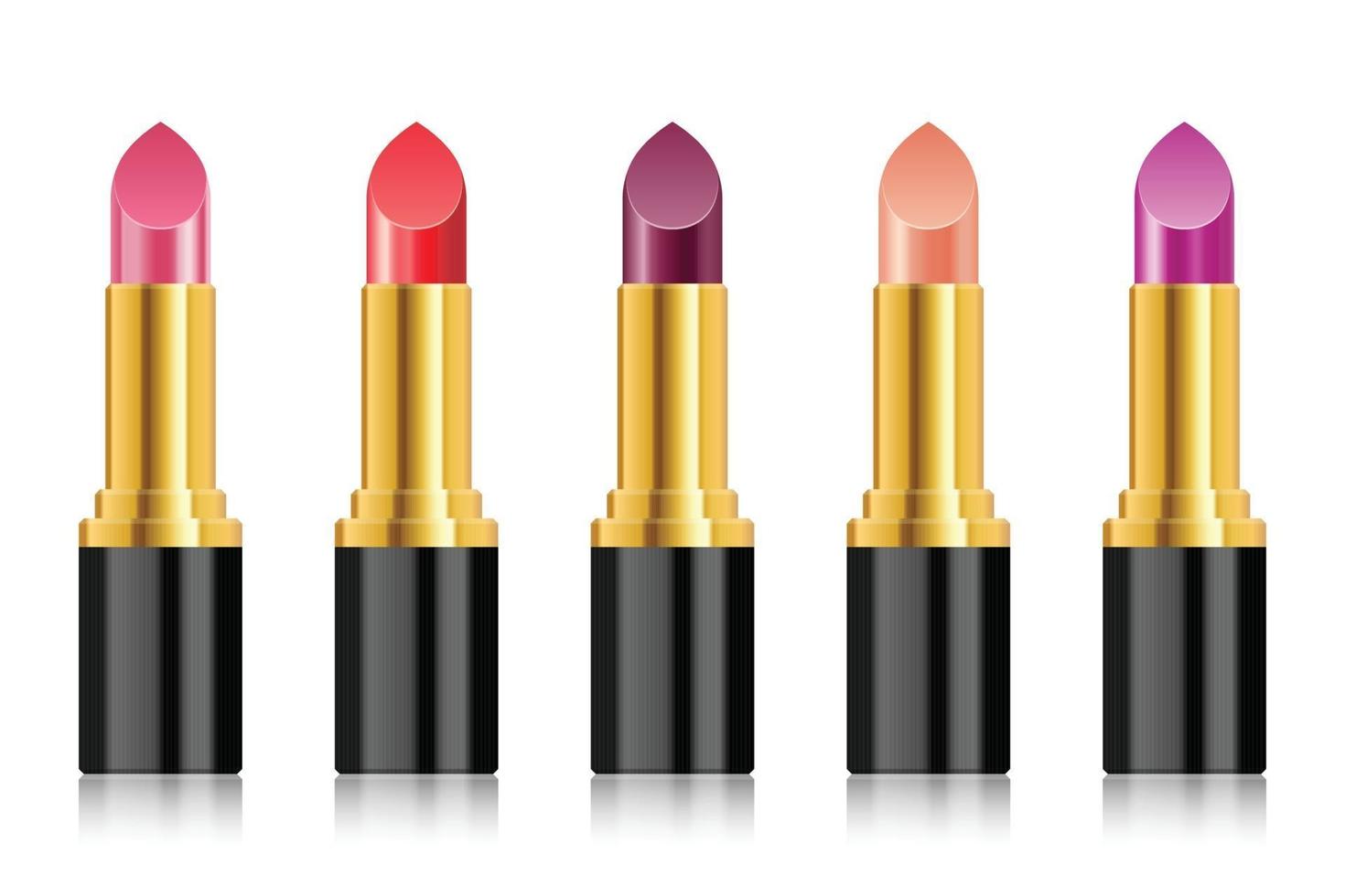 Realistic Lipstick Vector Illustration Isolated On White Background Set 1977660 Vector Art At Vecteezy