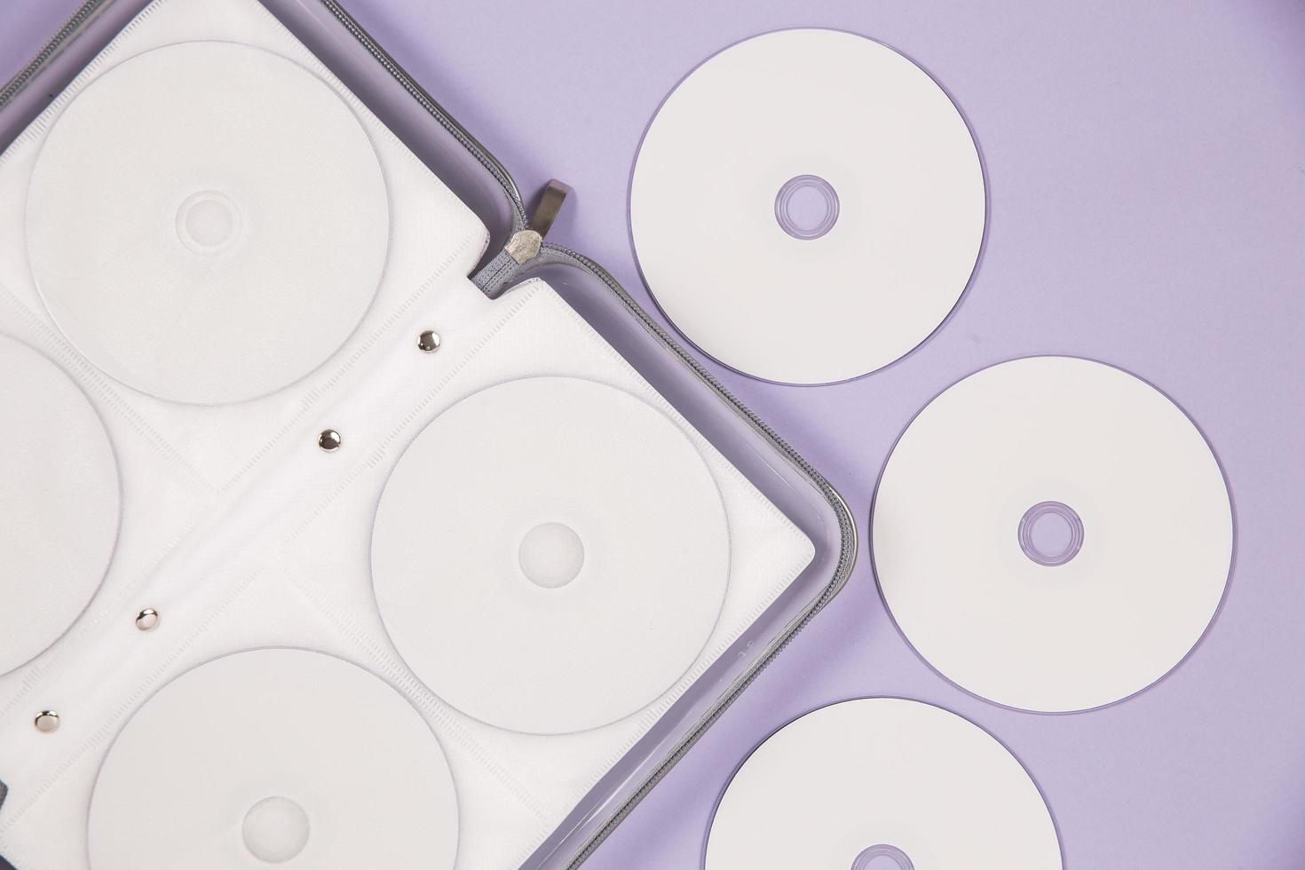 Top view of DVD music set photo