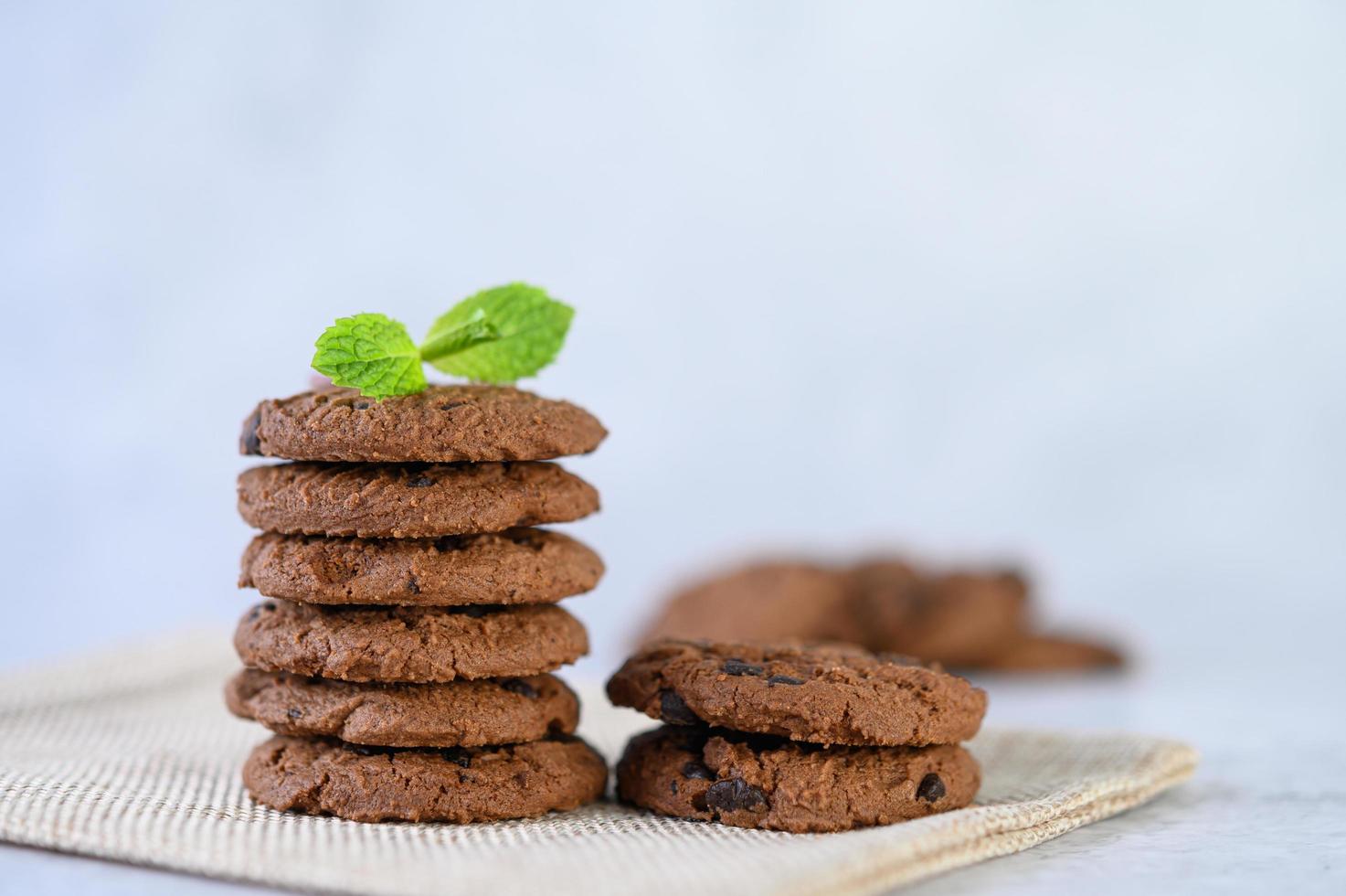 Cookies on a cloth photo