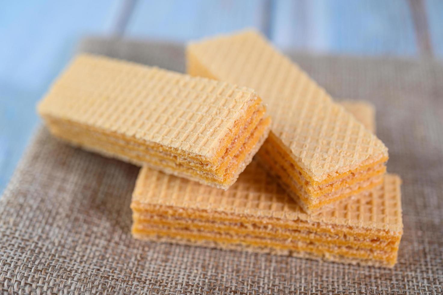 Cookies arranged on a cloth photo