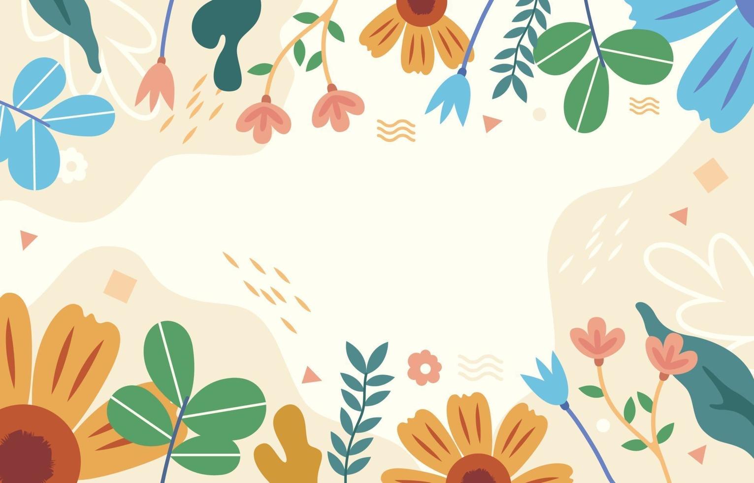 Colorful Spring Floral Background vector