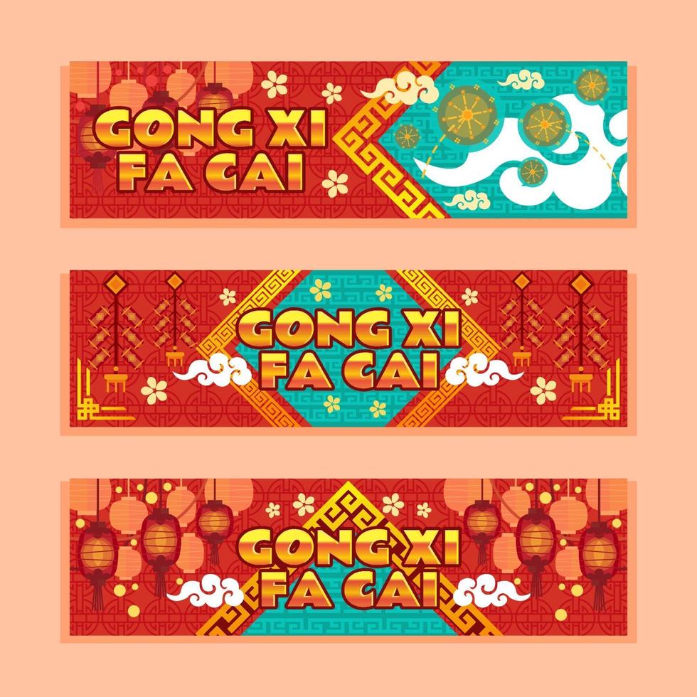 Chinese Lucky Event with Gold and Red Color vector