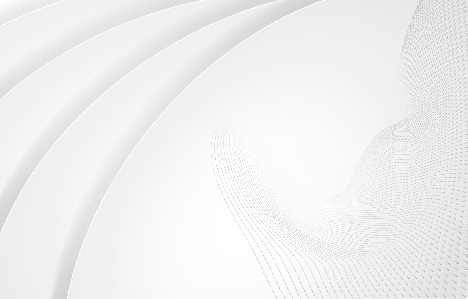 White Layered Background With Curves vector