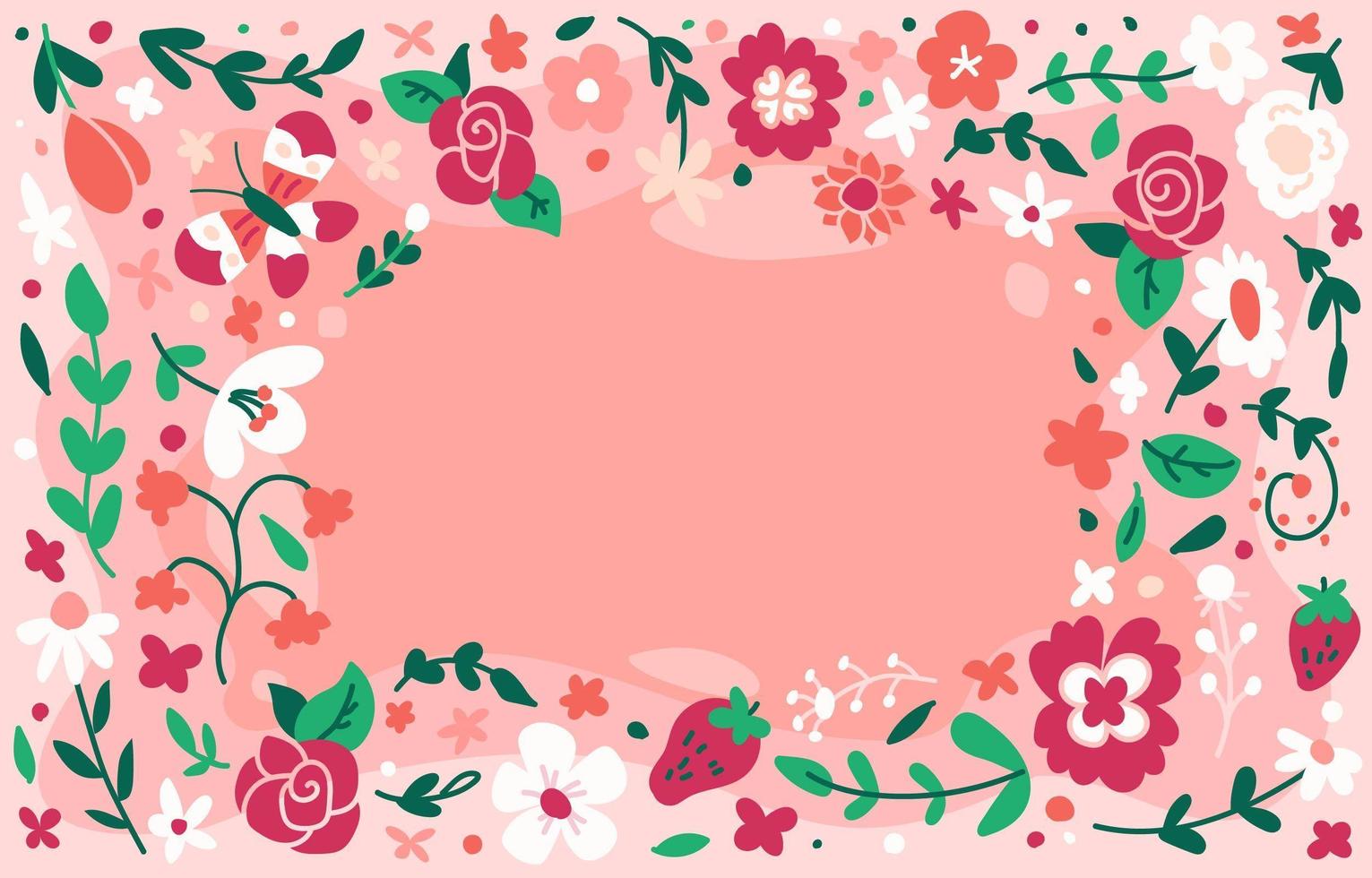 Colorful Floral Background to Welcome Spring vector