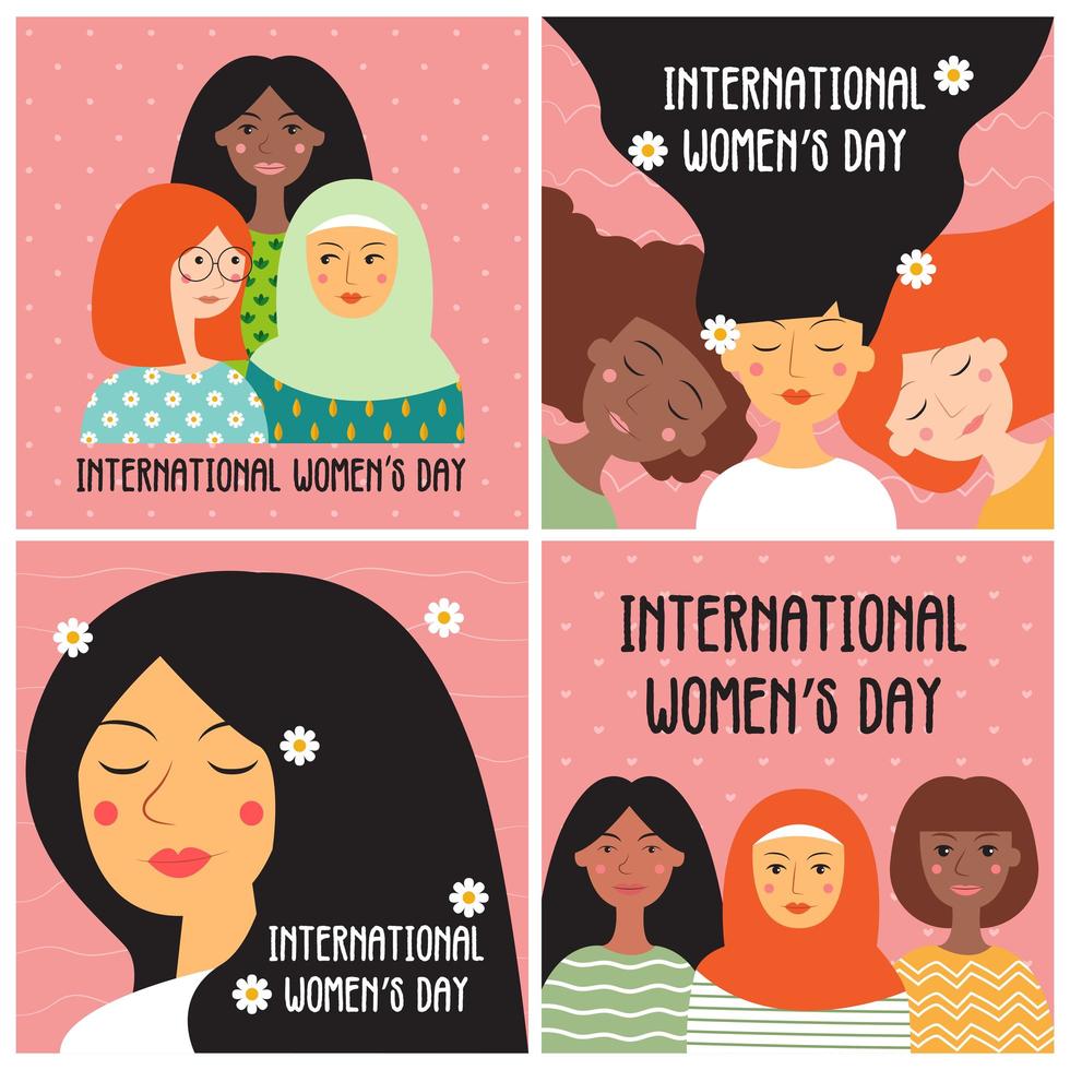 International Women's Day Card vector