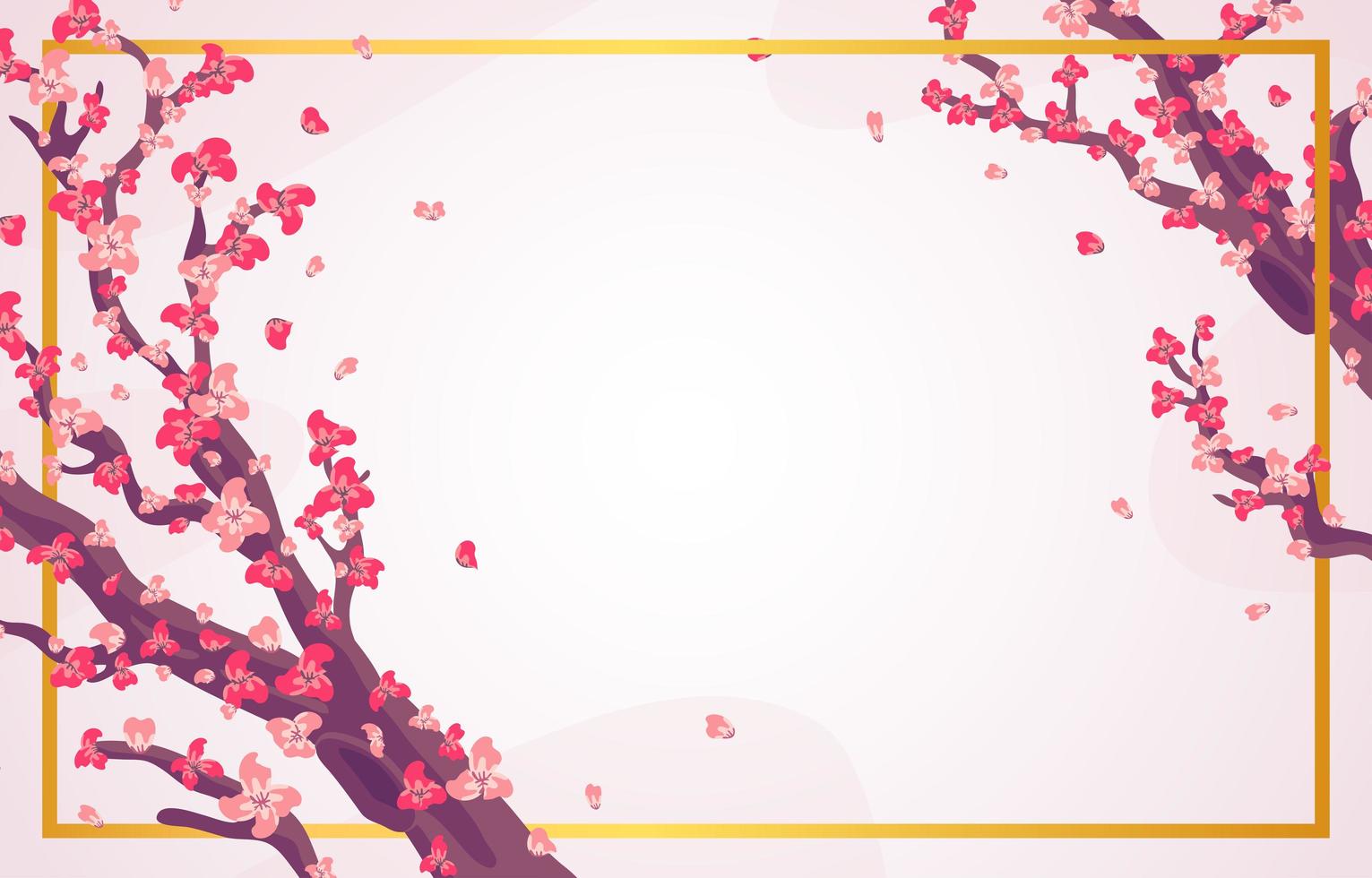 Cherry blossom tree background vector