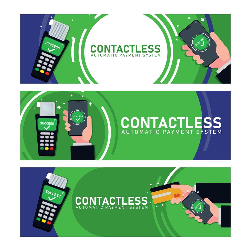 Untact Banner Concept vector