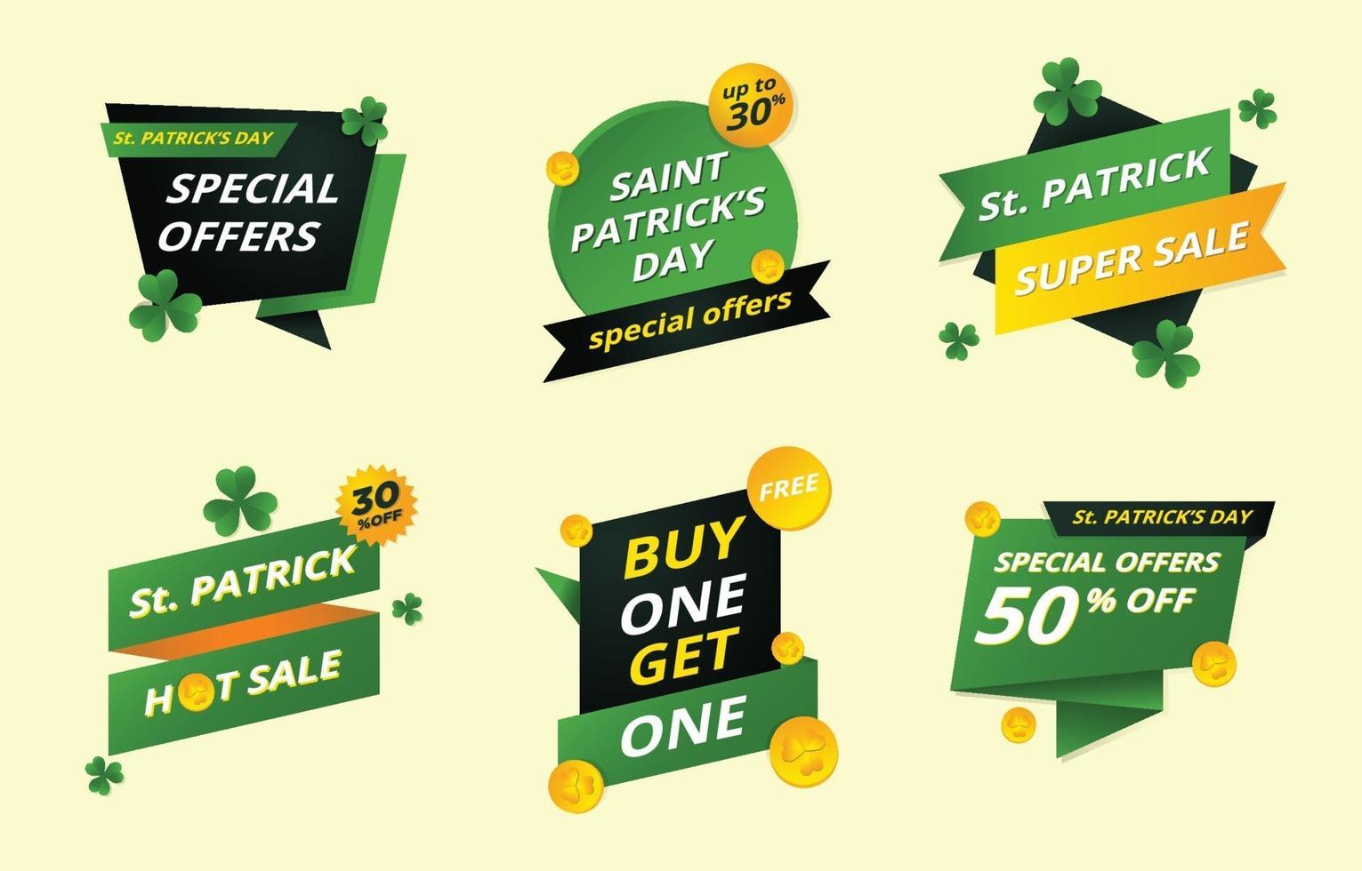 Saint Patrick's Day Label for Marketing and Promotion vector