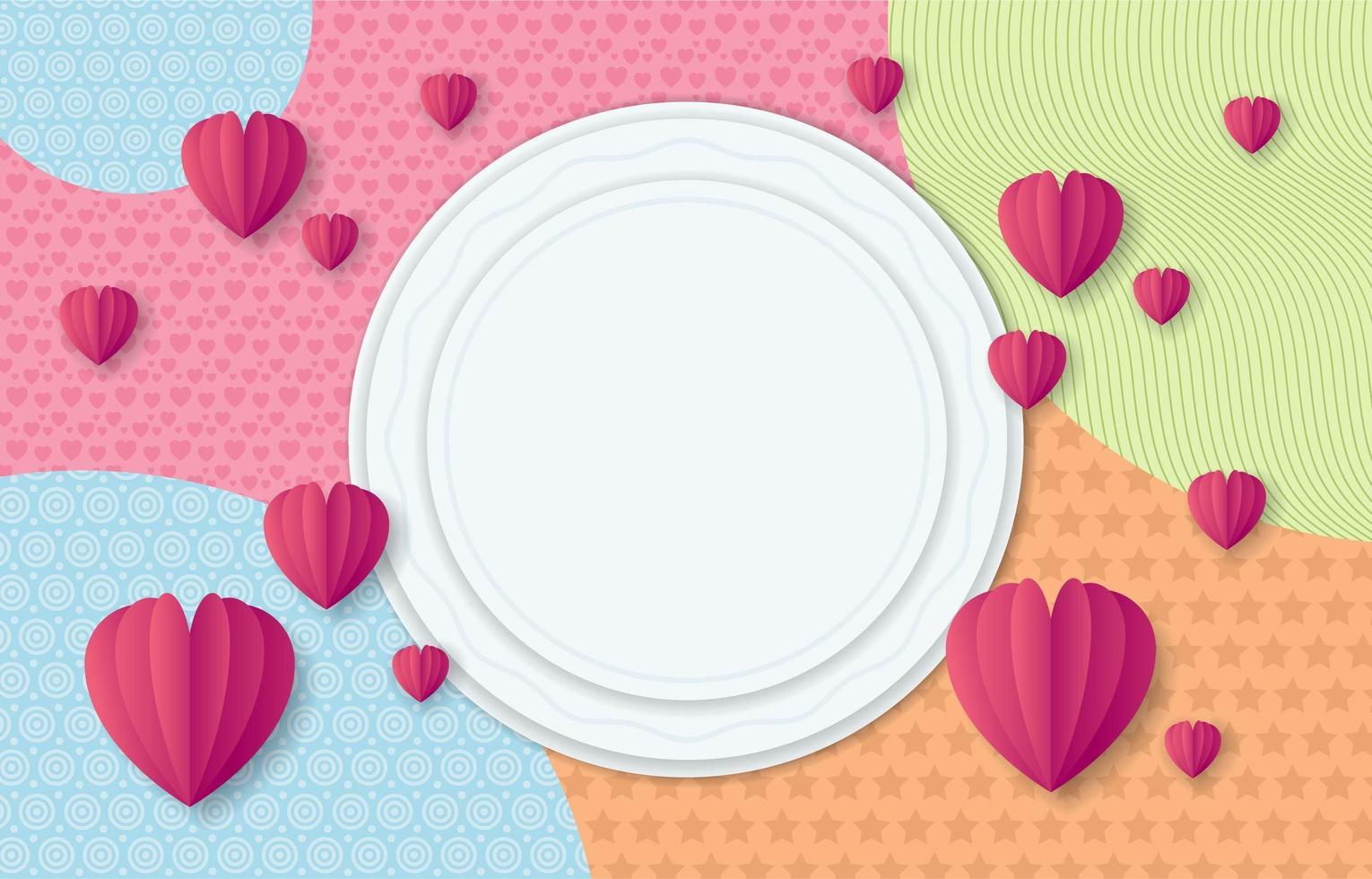 Colorful Valentine Background vector