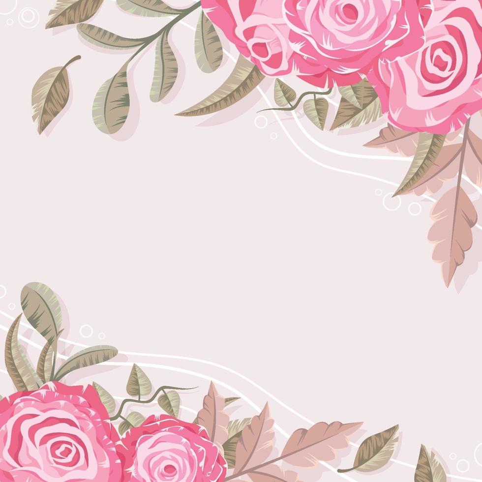 Valentine Flower Background vector