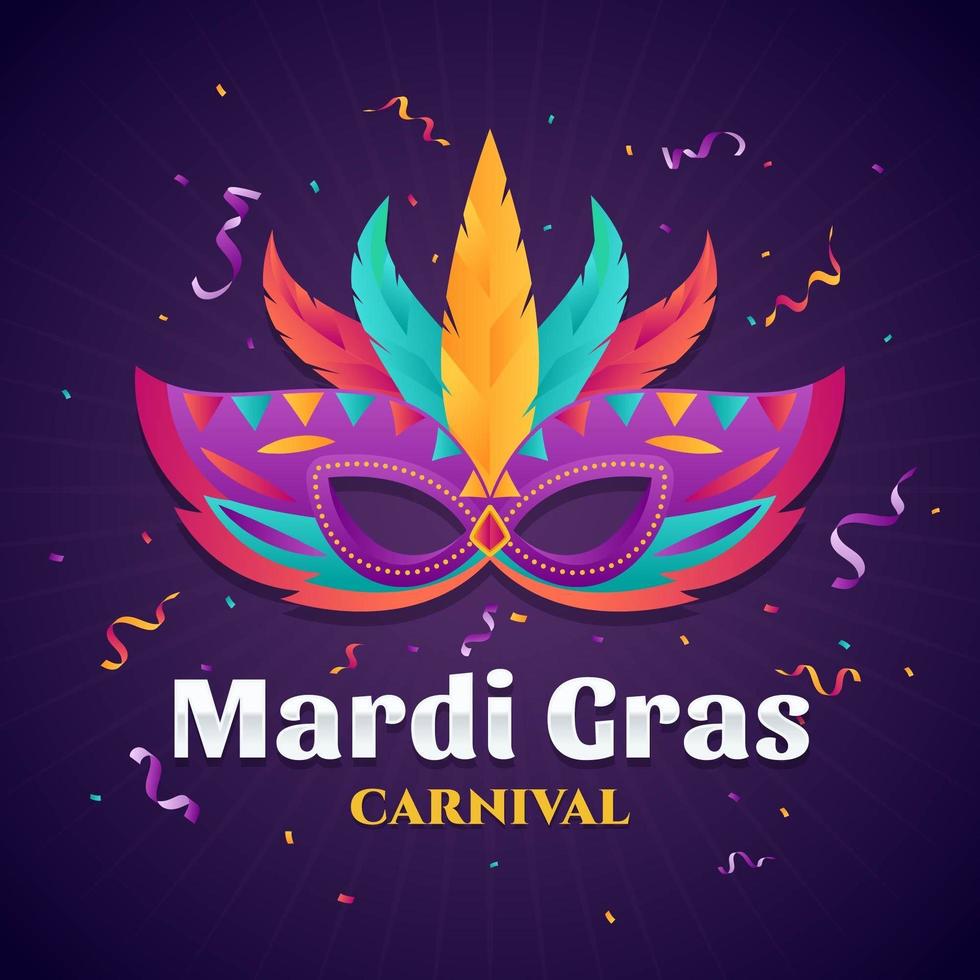 fondo de mardi gras vector