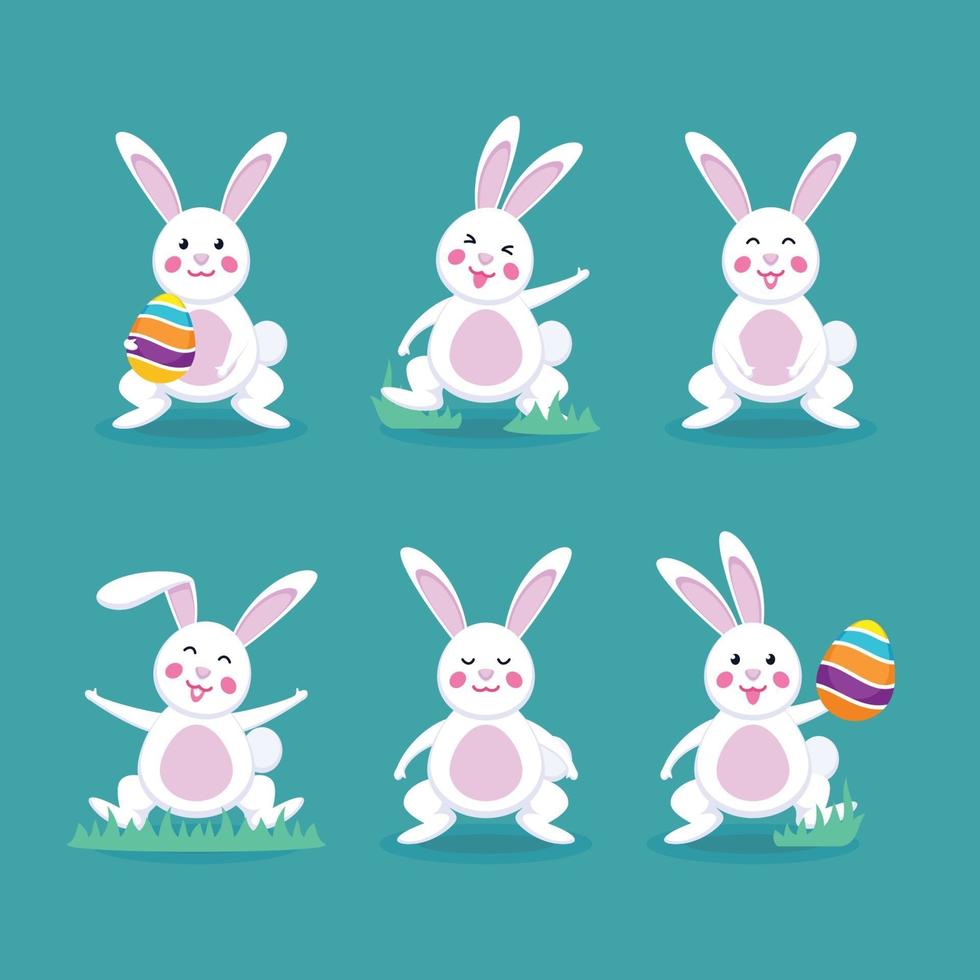 Cute Rabbit Easter Day vector