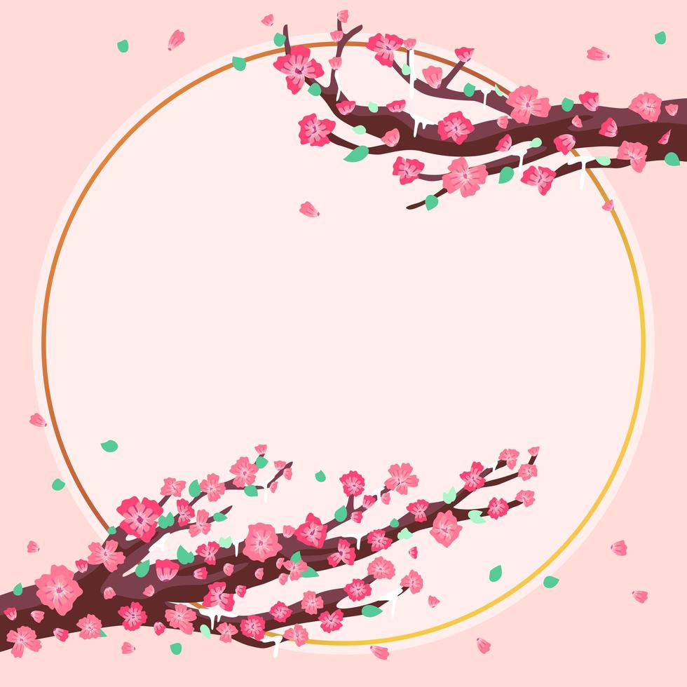 Cherry blossom tree concept vector