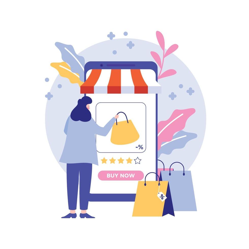 New Normal Online Shop vector