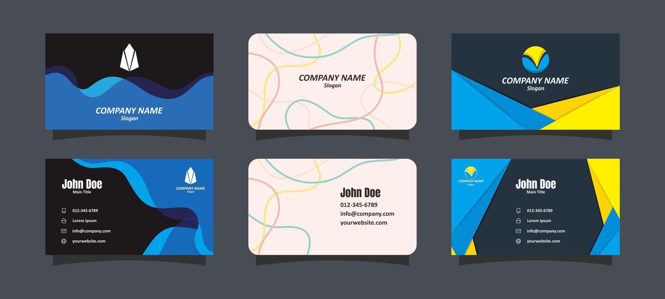 Business Card Templates vector