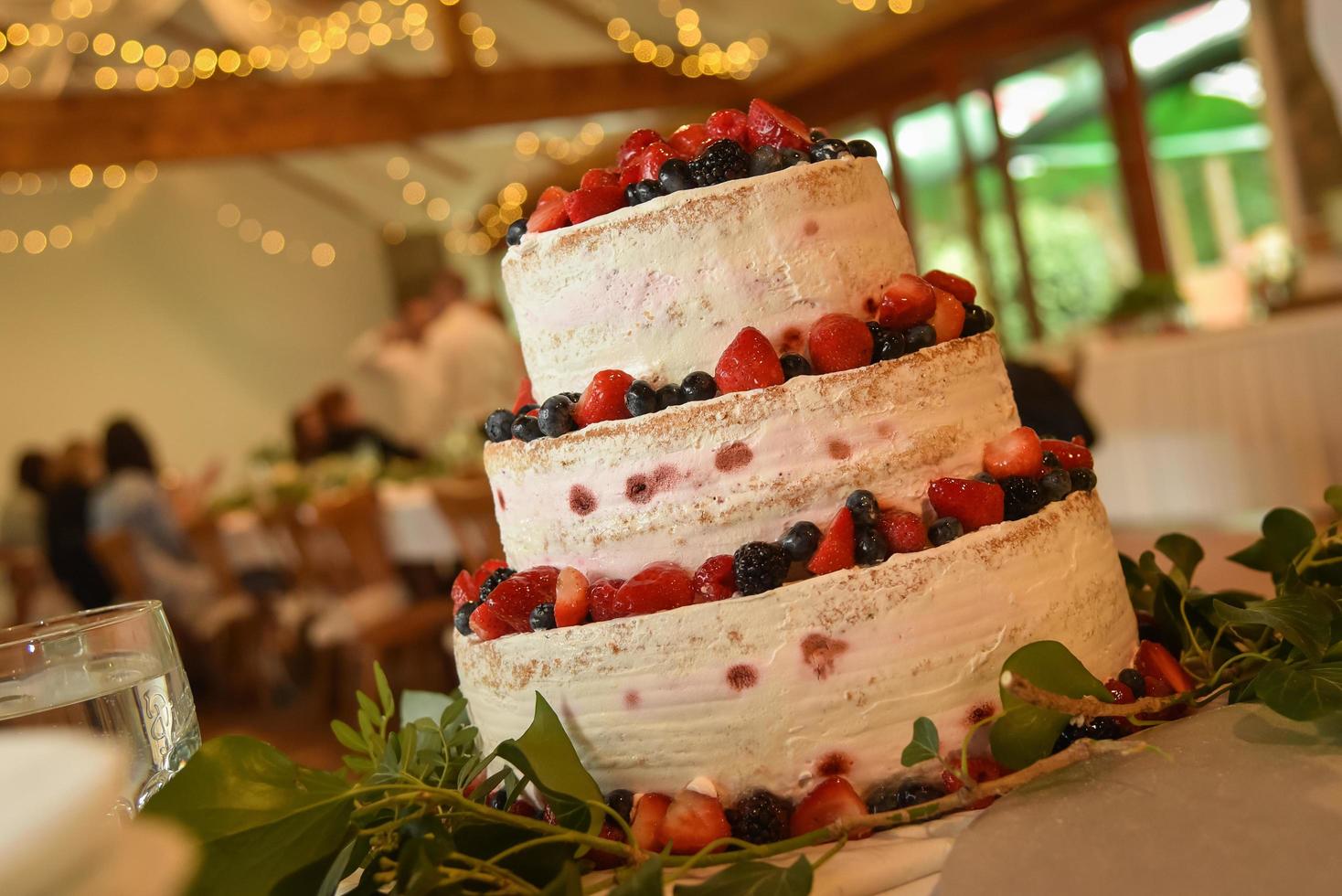 Rustic berry cake photo