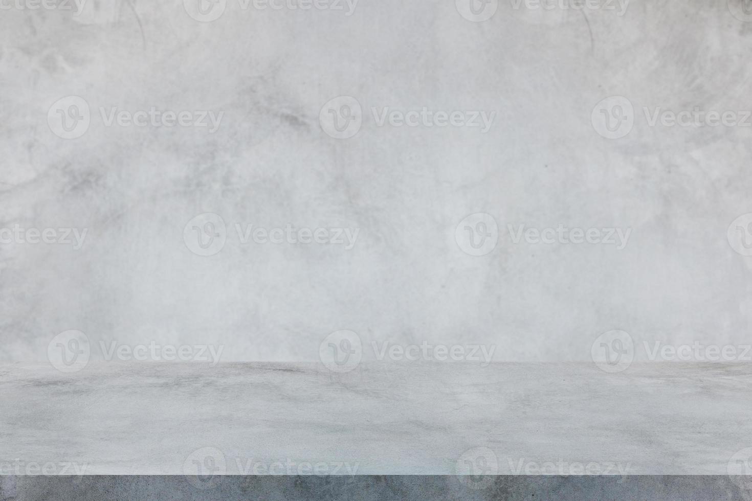 Cement wall and studio floor interior background photo