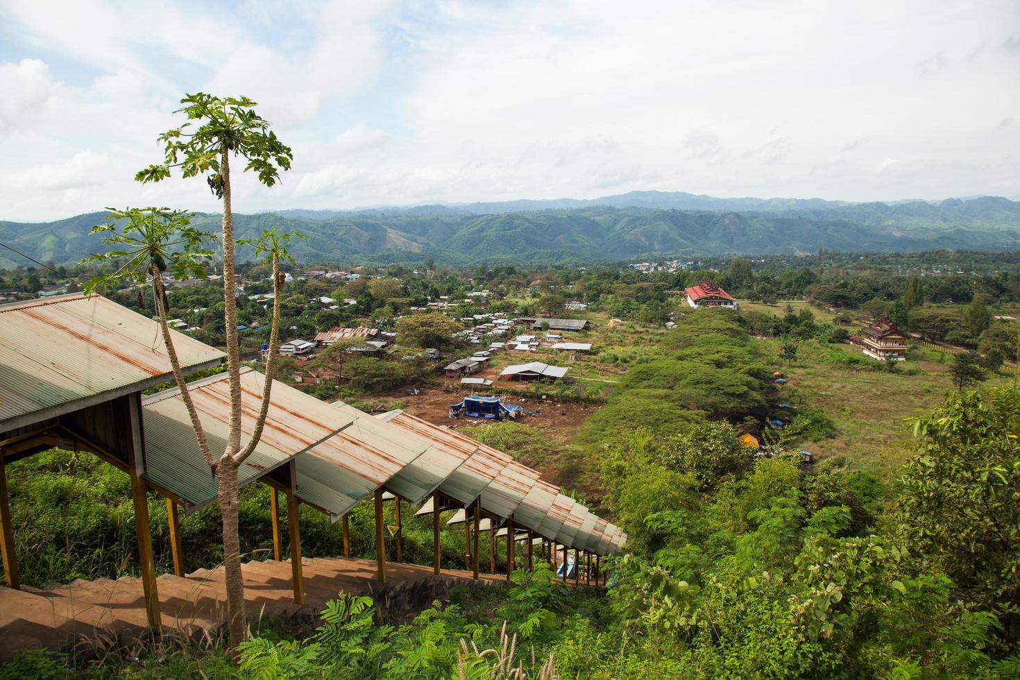 Village in the mountains photo