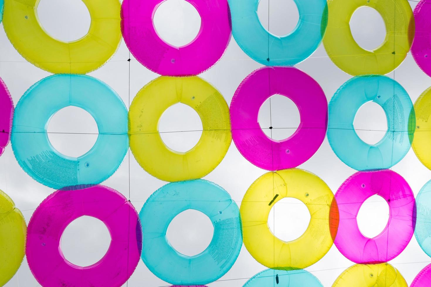 Colorful rubber rings photo