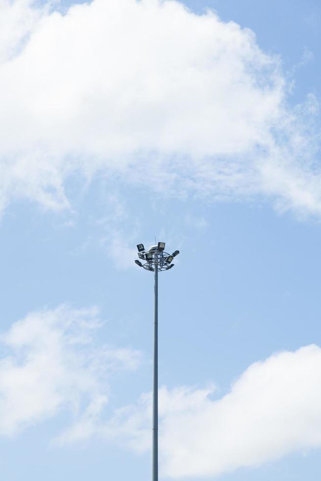 Lamps on a light pole photo