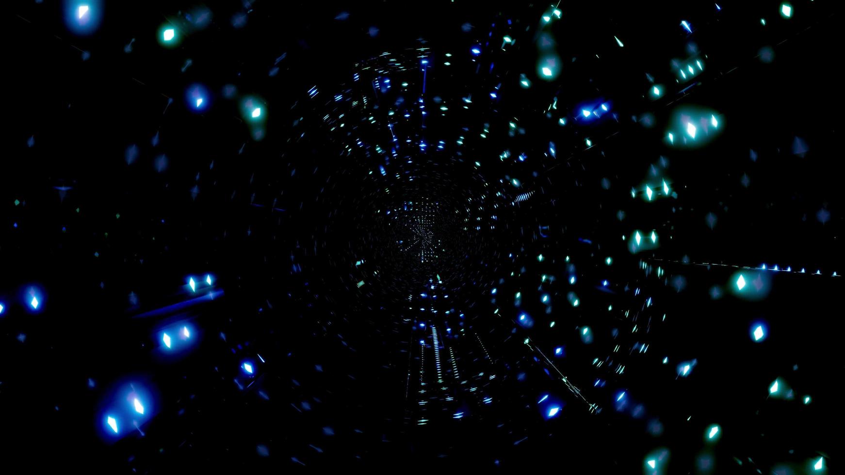 White and blue glowing lights 3d illustration for background or wallpaper photo