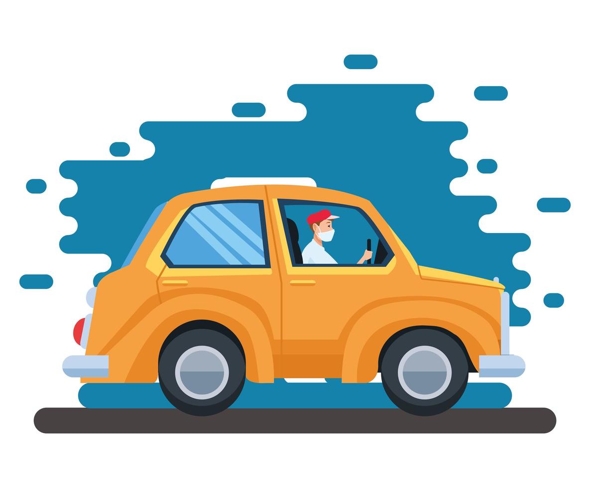Character Wearing A Face Mask While Driving A Car Vector Art At Vecteezy Character Wearing A Face Mask While Driving A Car Vector Art At Vecteezy