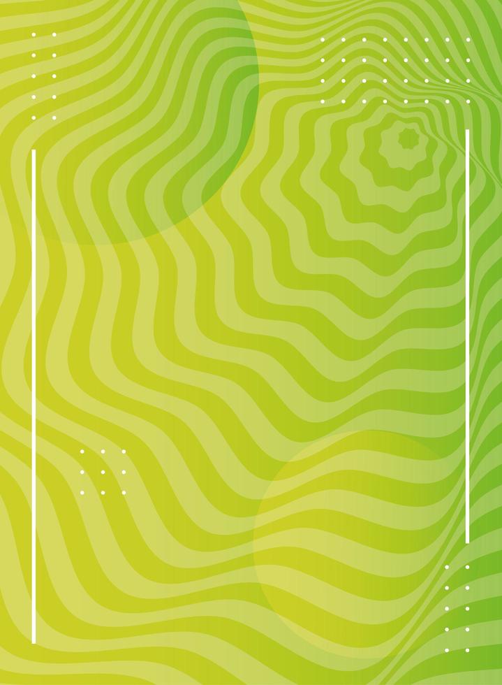 fondo verde ondulado abstracto vector