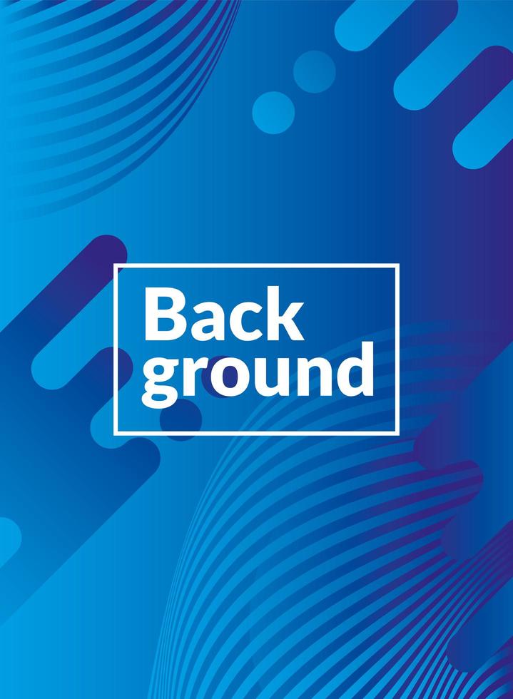 Abstract and geometric blue background vector