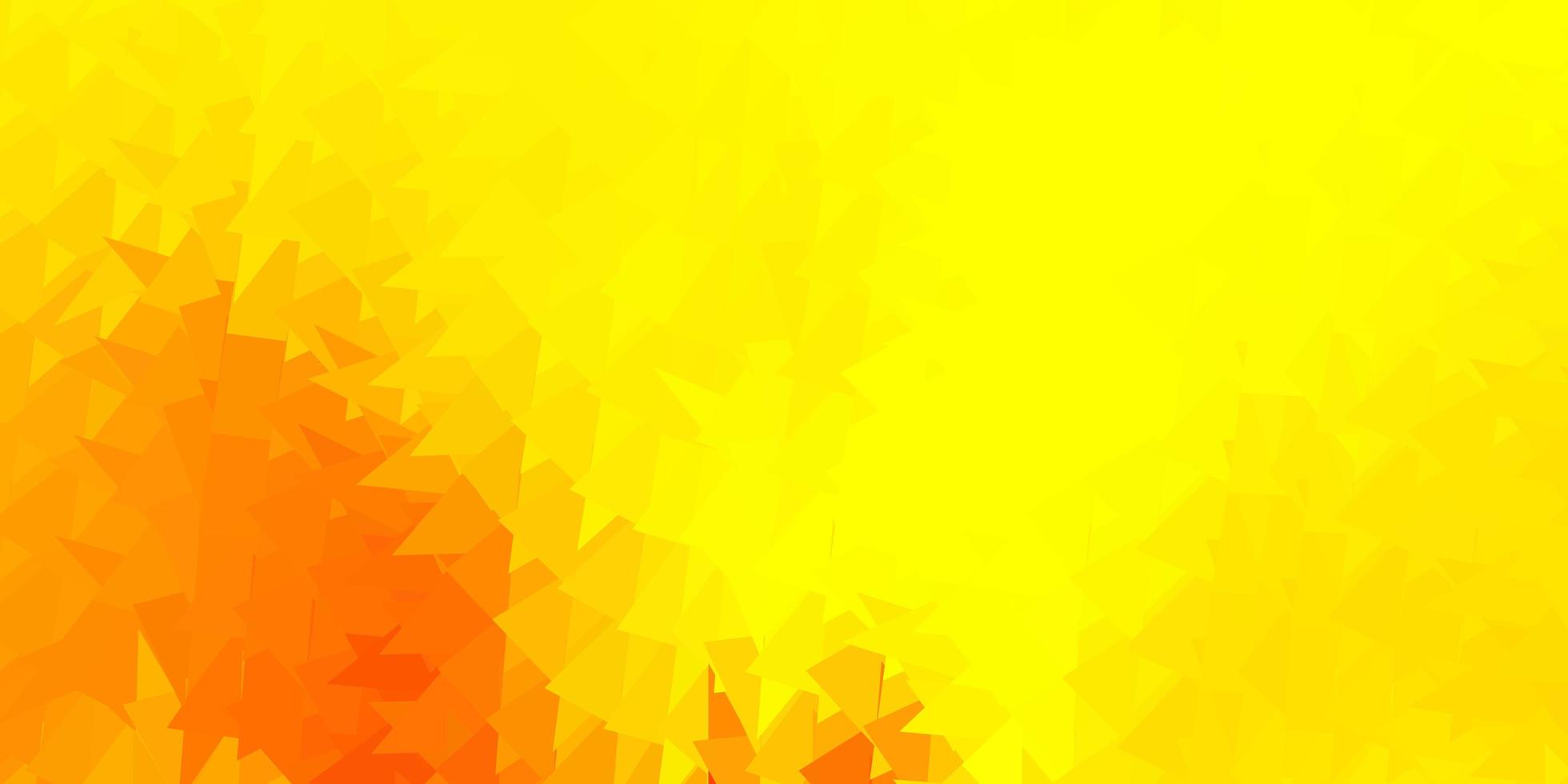 Light yellow vector polygonal backdrop.