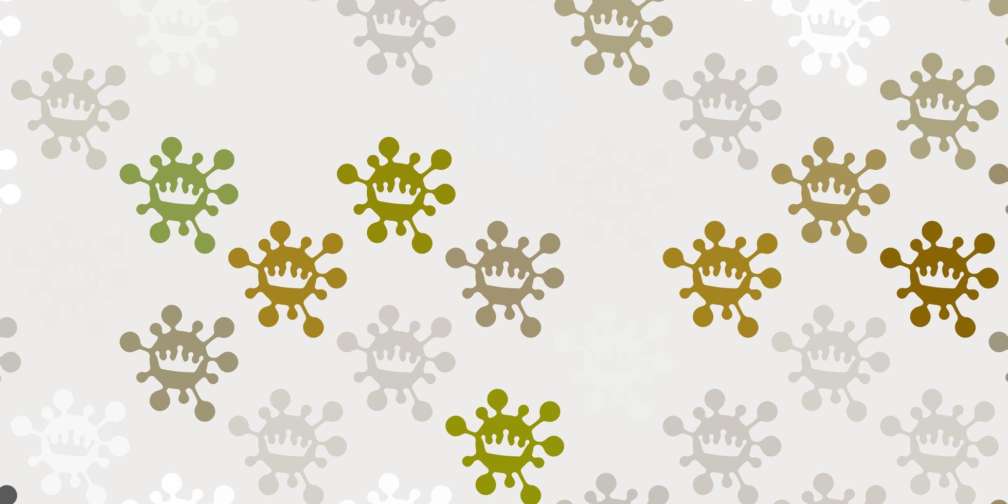 Light gray vector texture with disease symbols.