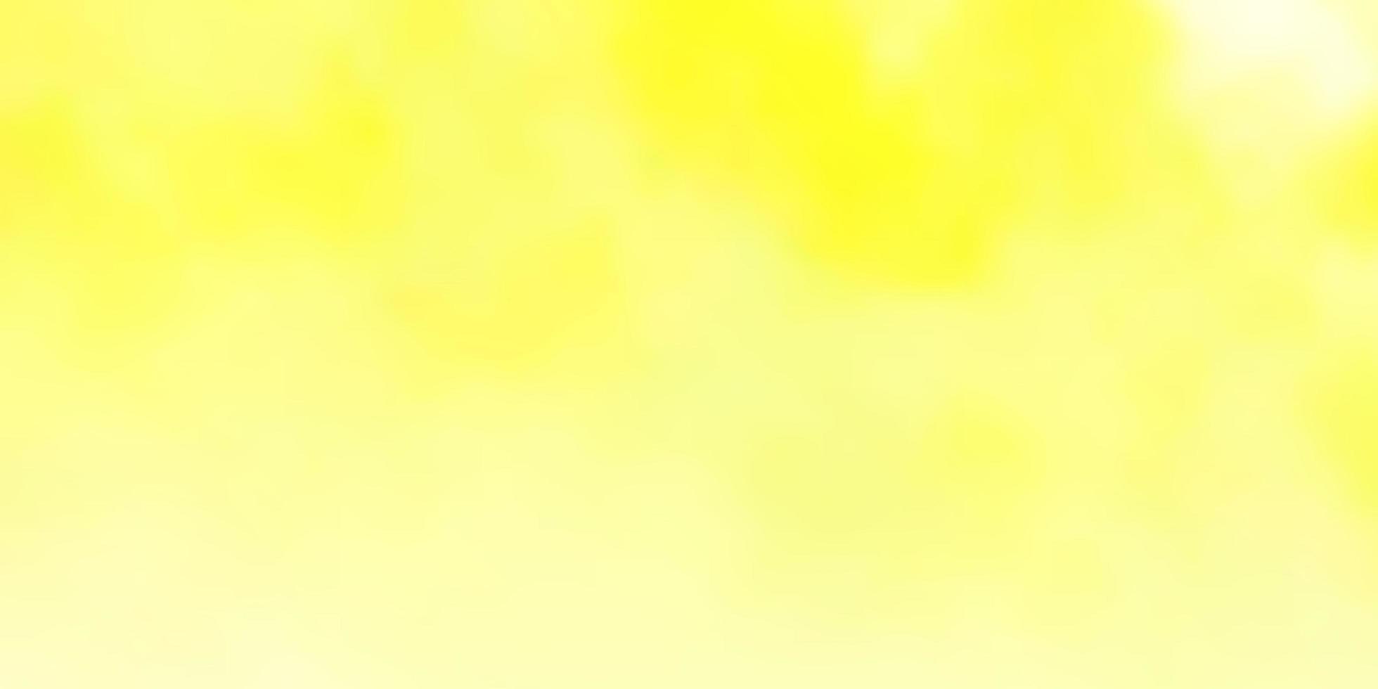 Light Yellow vector background with clouds.
