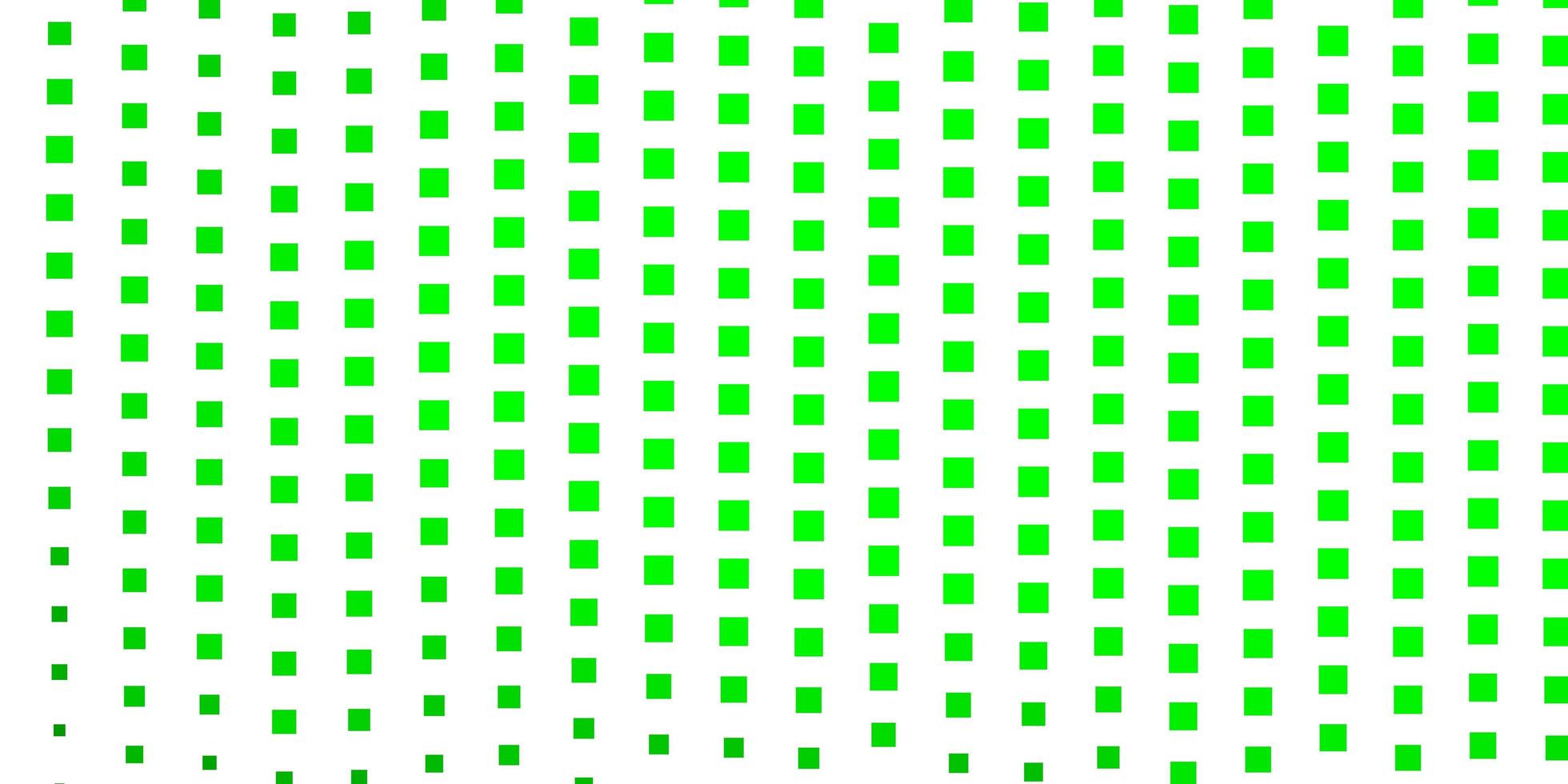 textura de vector verde claro en estilo rectangular.