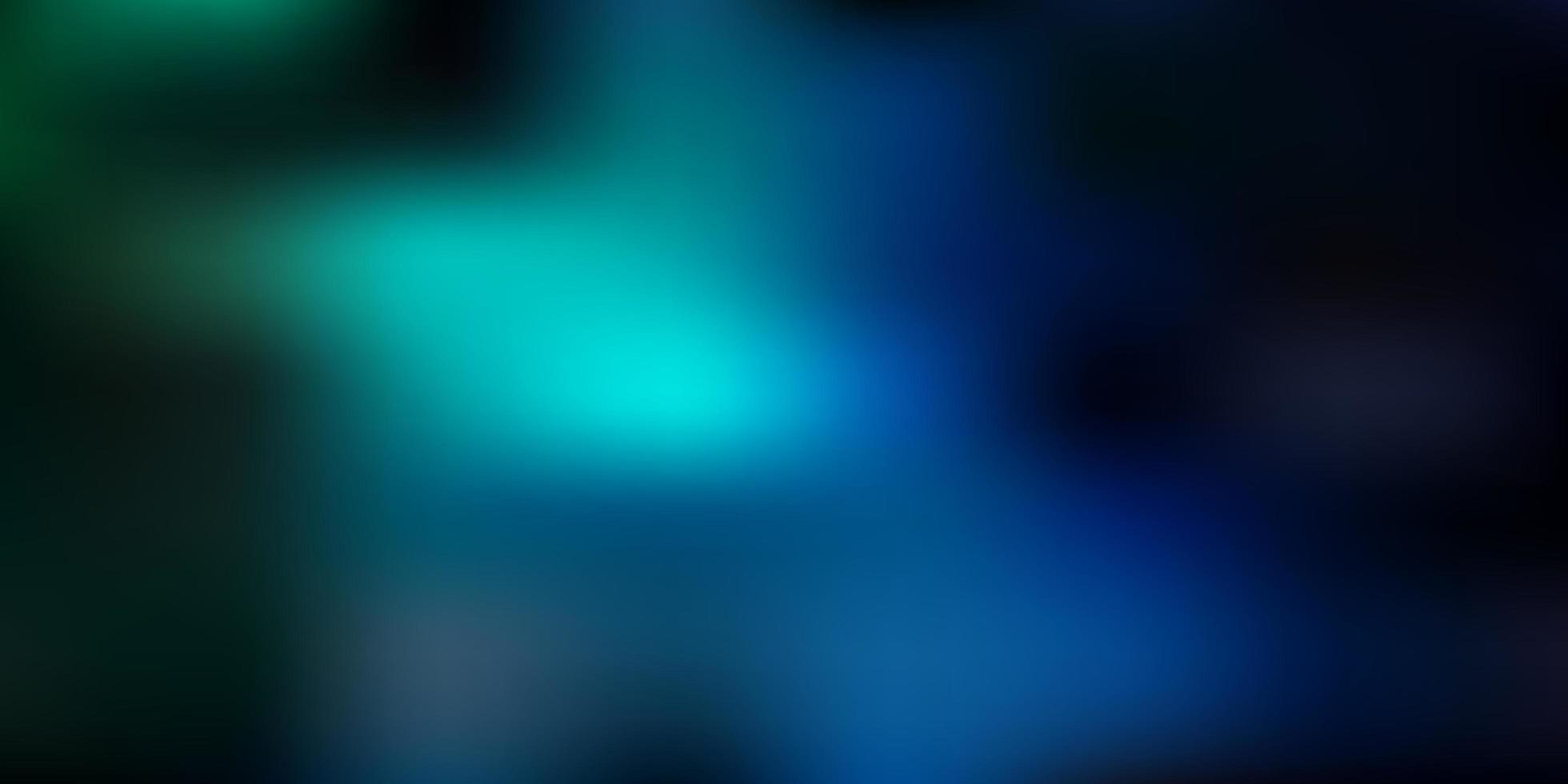 Dark blue, green vector blurred backdrop.