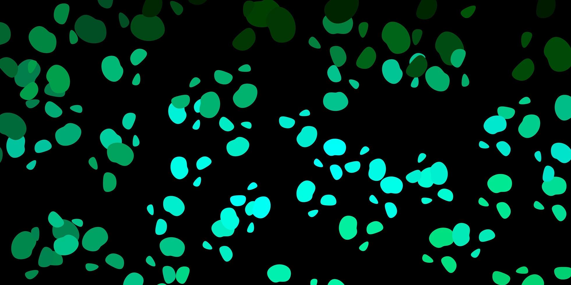 Dark green vector backdrop with chaotic shapes.