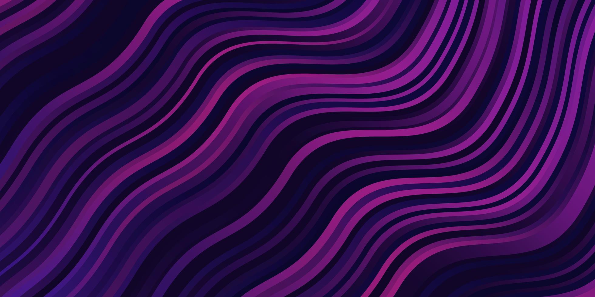 Dark Purple, Pink vector pattern with wry lines.