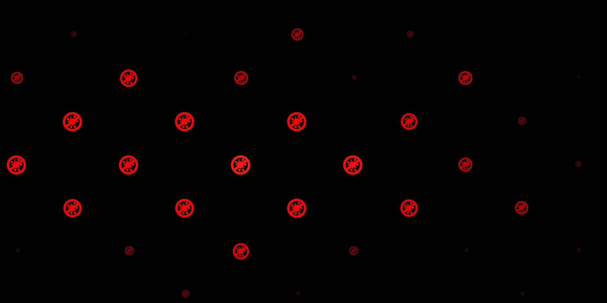 Plantilla de vector naranja oscuro con signos de gripe.