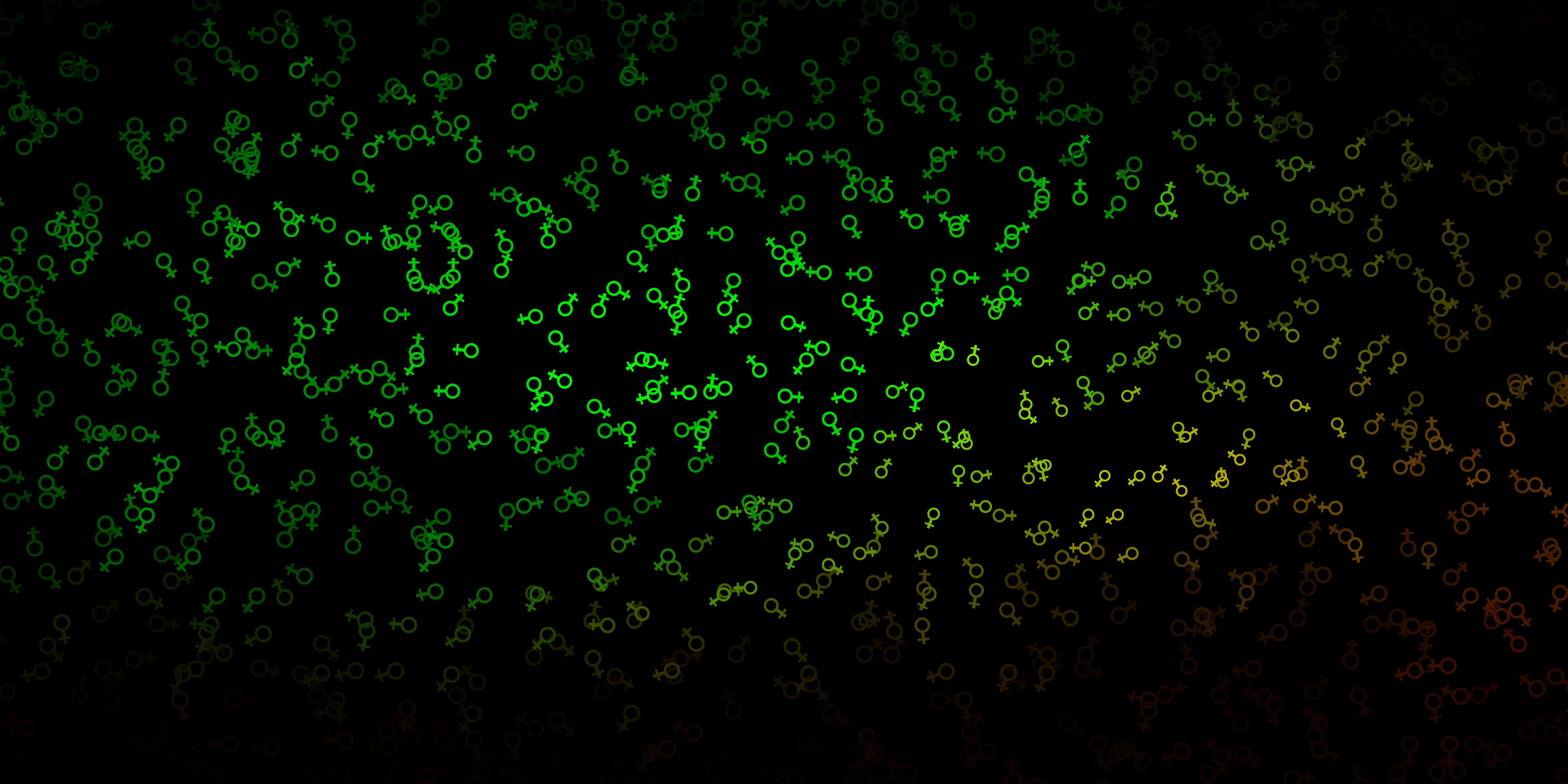 Dark Green vector pattern with magic elements. 1983244 Vector Art at