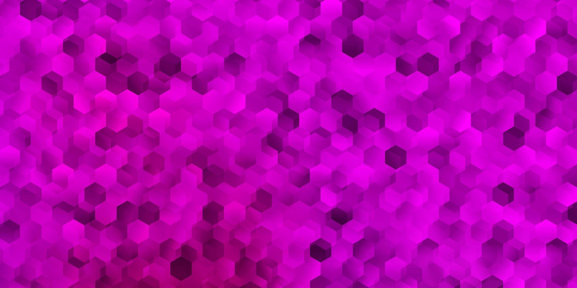 plantilla de vector rosa claro en un estilo hexagonal.