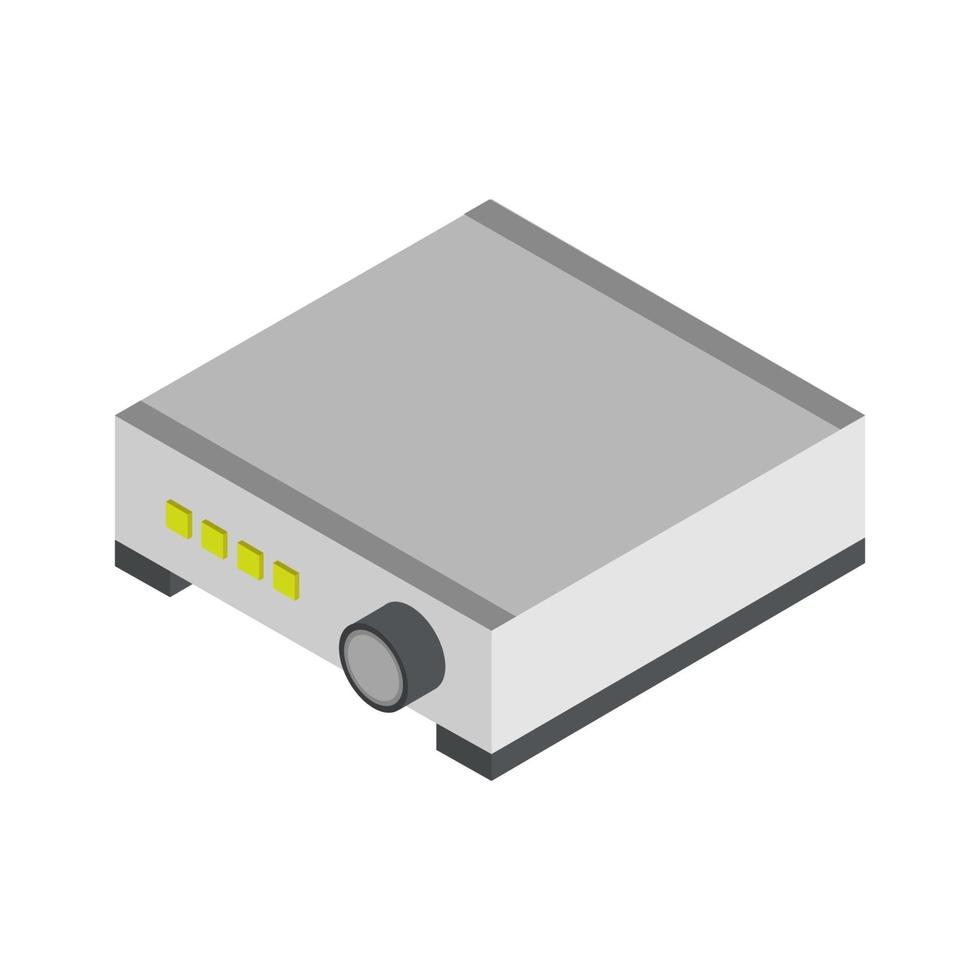 Isometric Scanner Illustrated On White Background vector