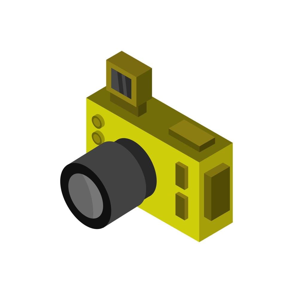 Isometric Camera Illustrated On White Background vector