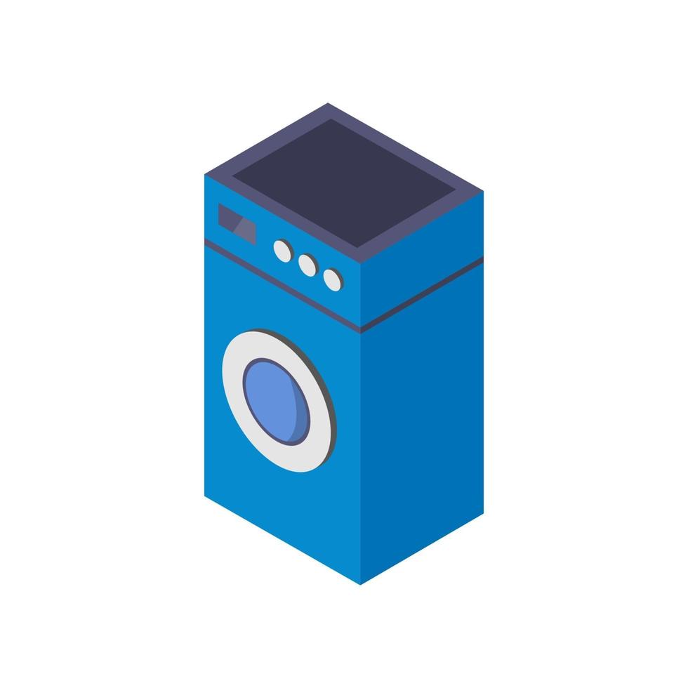 Isometric Washing Machine Illustrated On White Background vector