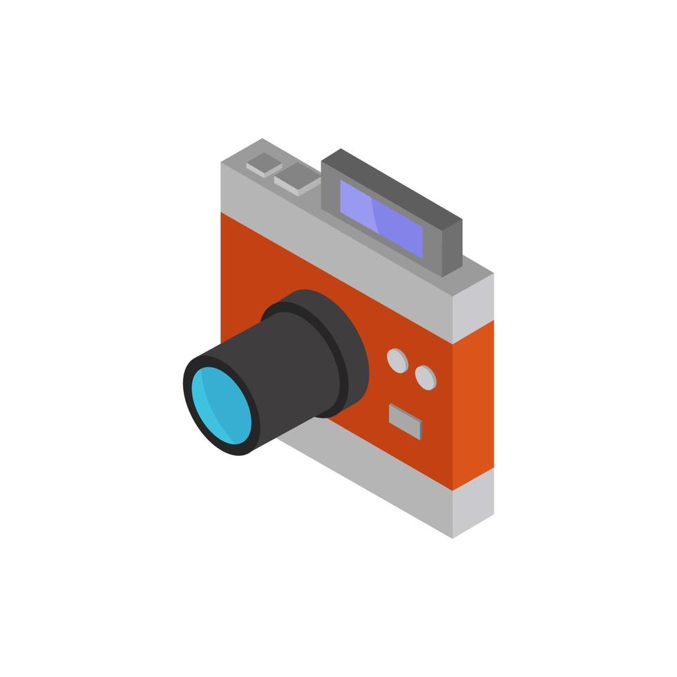 Isometric Camera Illustrated On White Background vector