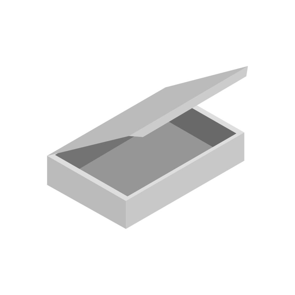 Isometric Box On White Background vector