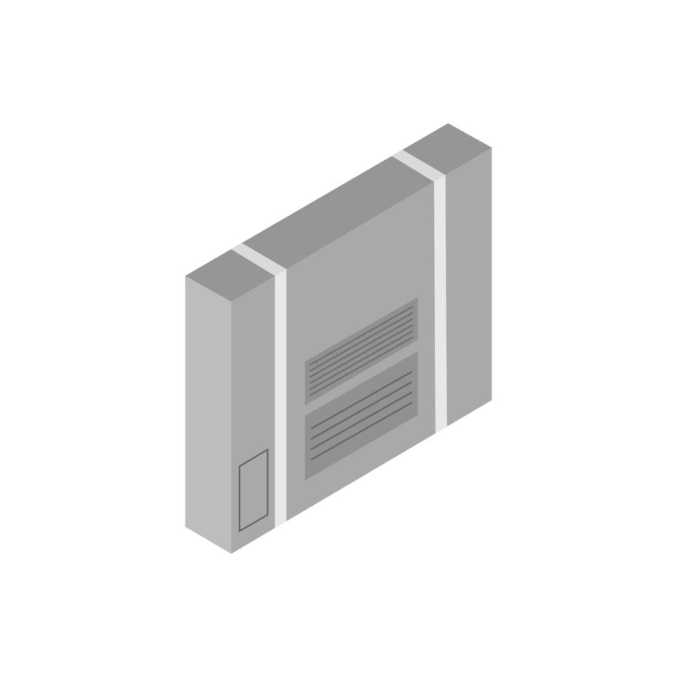 Isometric Box On White Background vector