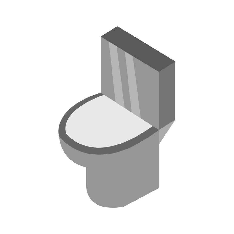 Isometric Toilet On White Background vector